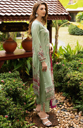 Y-1104 | 3Pc Unstitched Suit Embroidered Lawn Vol-11 Riwayat By Ramsha